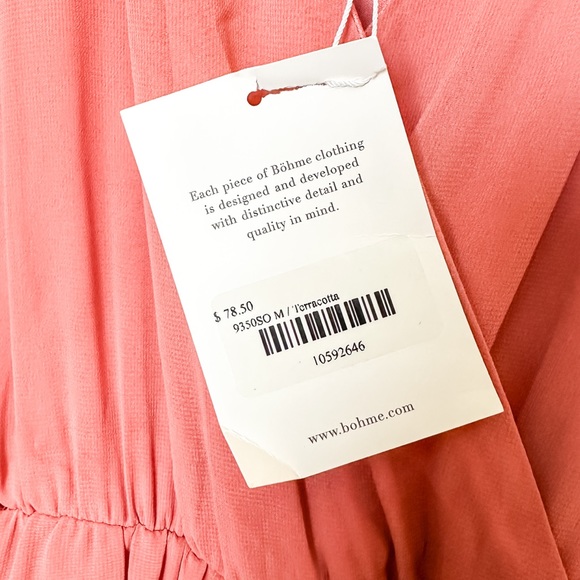 NWT BOHME Women’s Maxi Dress - Terracotta - Picture 4 of 9